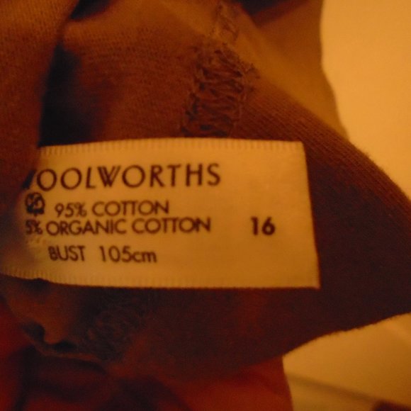 3/$20 Woolworth's 3/4 sleeve light brown top - Picture 2 of 5